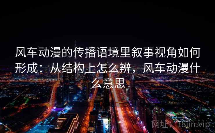 风车动漫的传播语境里叙事视角如何形成：从结构上怎么辨，风车动漫什么意思