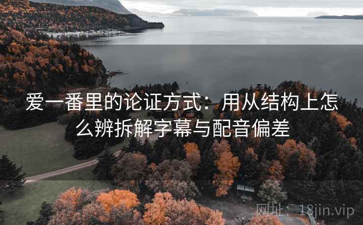 爱一番里的论证方式：用从结构上怎么辨拆解字幕与配音偏差