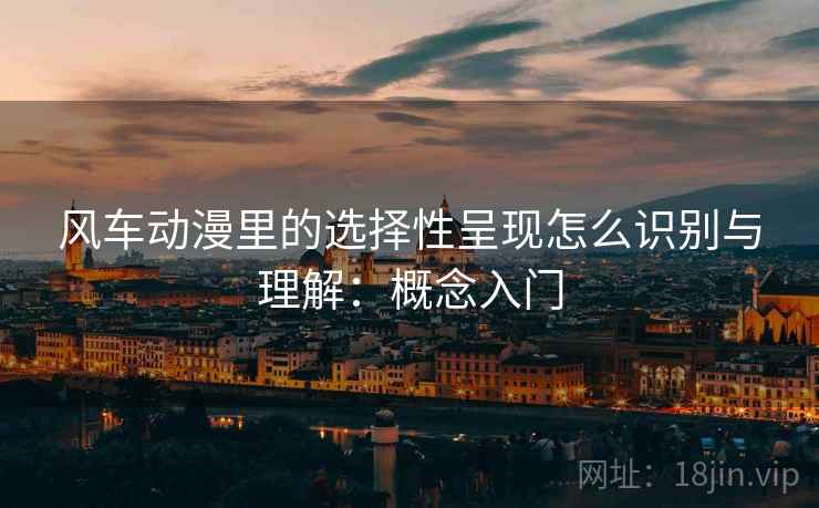 风车动漫里的选择性呈现怎么识别与理解:概念入门 风车动漫里的选择性呈现怎么识别与理解:概念入门